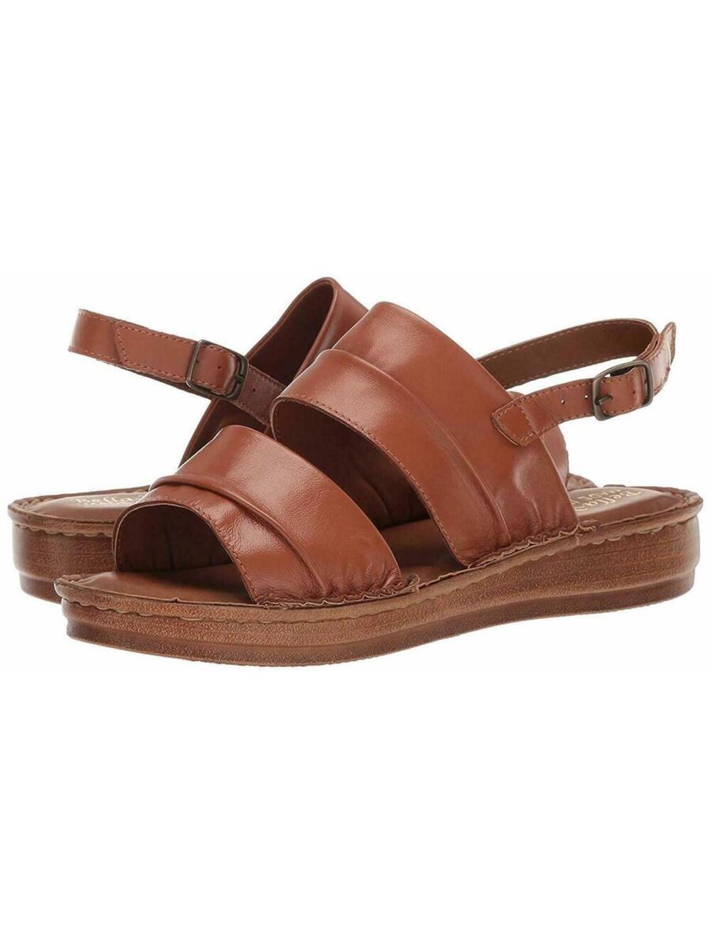 Bella Vita Womens Jes Open Toe Casual Ankle Strap Sandals, Brown, Size 10W